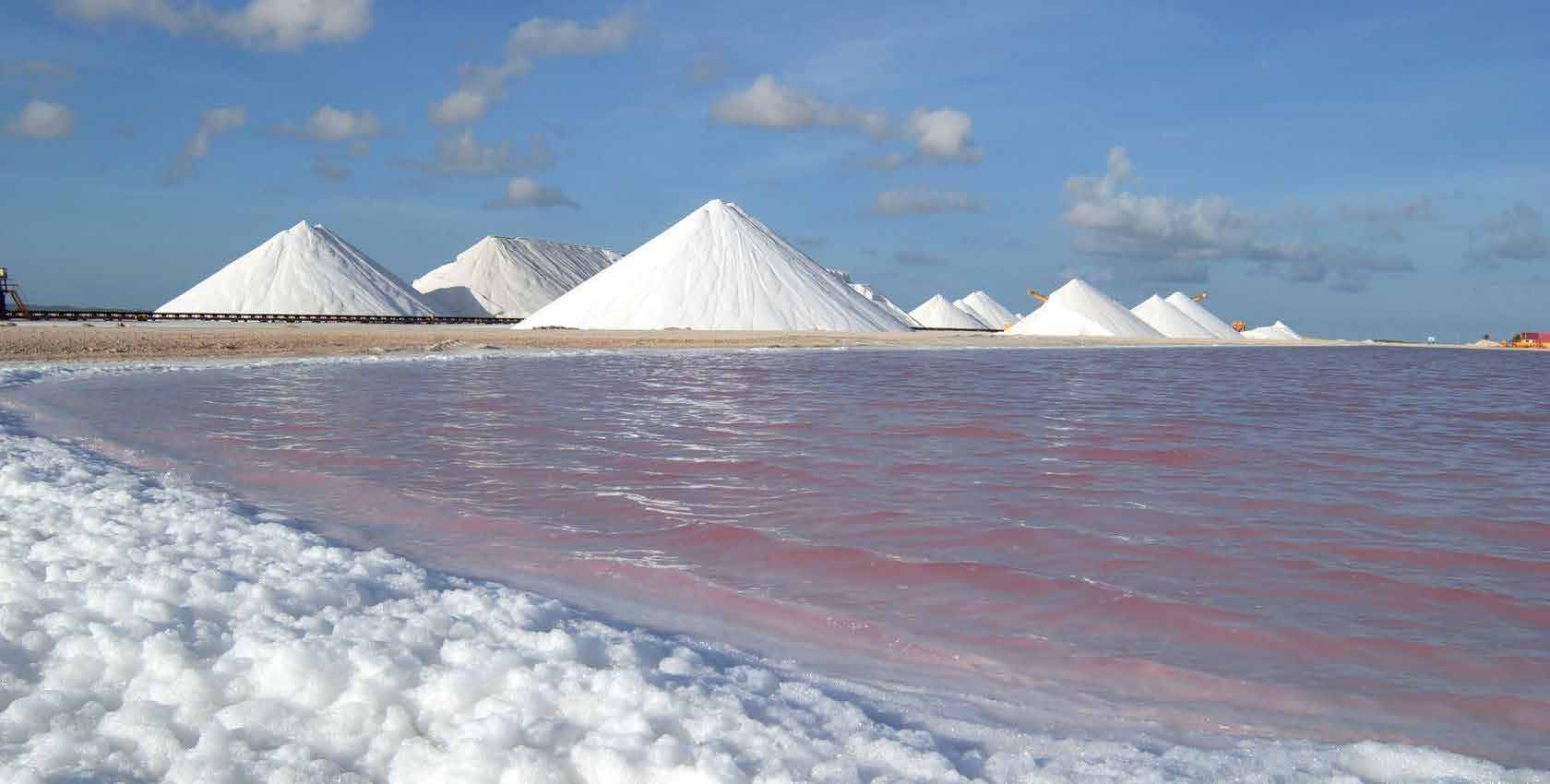 Crystals formed by sun, wind, and time alone.